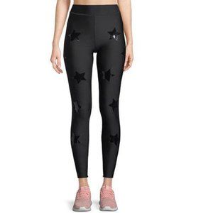 Ultracor Lux Knockout Star-print Ankle Leggings In Black